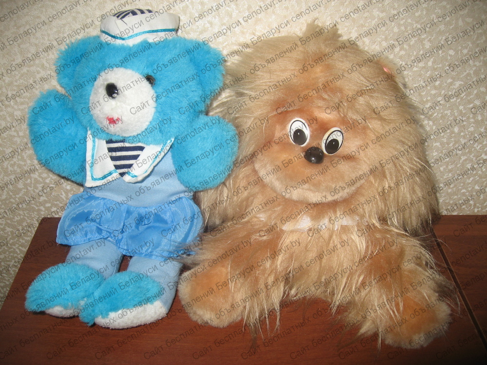 Фото: Мягкие игрушки медведь и обезьянка