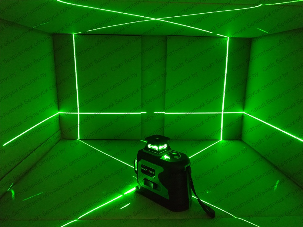 Фото: Лазерный уровень зеленые лучи MaoVon 3D Green light 360 