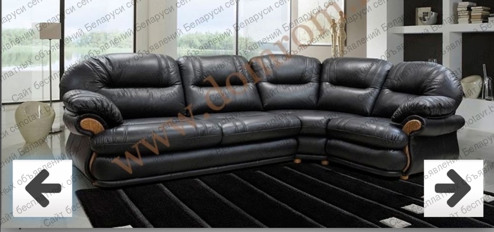 Фото: Продам угловой кожаный диван